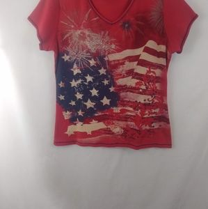 Blue Canyon Clothing Red/Blue Patrotic Tee